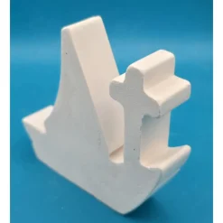 Christliches Schiff aus Raysin in Pastell – Maritime Tischdeko handgemacht für Taufe, Konfirmation und Kommunion