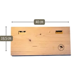 Clipboard Bilderrahmen im Altholz Design mit Schieferherz