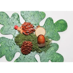 Collage HERBSTIGELCHEN kleines Wandbild Wanddeko Herbstdeko Schneeflocke Wandbild Wandhänger Türdeko Anhänger