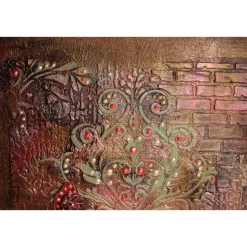 Collage SCHMETTERLING Acrylbild Malerei mit Acrylfarben in dunklen Farben