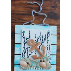 Collage UNTER WASSER Sandbild Maritime Deko Muschelbild nettes Geschenk zu Valentinstag oder Muttertag