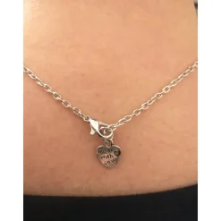 Collier , Kette, Halskette, Dirndkette, Trachtenkette, Herz, Blumen, Vintage-Stil