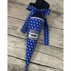 coole Geschwister-Tüte / Kindergartentüte Polizei Sterne blau