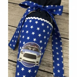 coole Geschwister-Tüte / Kindergartentüte Polizei Sterne blau