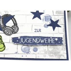 Coole Glückwunschkarte zur Jugendweihe, Jugendweihe-Karte für Jungen