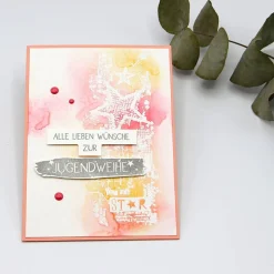 Coole Jugendweihekarte mit tollem jugendlichen Motiv, Glückwunschkarte zur Jugendweihe