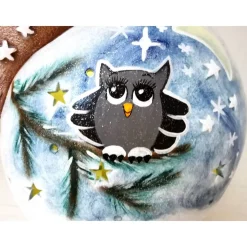 Cooler Keramikschneemann zum Beleuchten