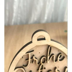 3D Anhänger für Ostern aus Holz in Osterhasenform personalisiert mit Name als kleines Geschenk, Holzanhänger Ostern