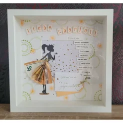 3D Bilderrahmen als Geldgeschenk zur Jugendweihe oder auch zum Geburtstag möglich