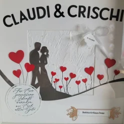 3D Bilderrahmen als Geldgeschenk zur Hochzeit
