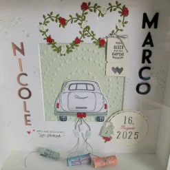 3D Bilderrahmen als Geldgeschenk zur Hochzeit