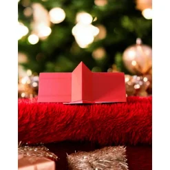 3D Deko Stern Windlicht 20 cm – Modern Weihnachtsstern Tischdeko | LED Teelicht | Gold Silber Weiß | Geschenkidee