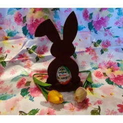 3D Druck | Osterhasen | Hasen Silhouette | Namen personalisierbar | Überraschungs Ei Halter | Hasen Silhouette | Namen p