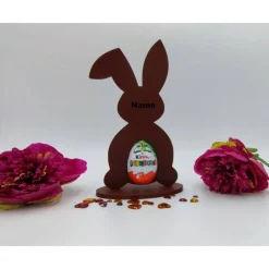 3D Druck | Osterhasen | Hasen Silhouette | Namen personalisierbar | Überraschungs Ei Halter | Hasen Silhouette | Namen p