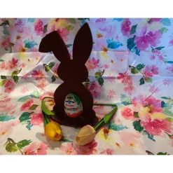 3D Druck | Osterhasen | Hasen Silhouette | Namen personalisierbar | Überraschungs Ei Halter | Hasen Silhouette | Namen p