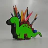 3D Druck | Personalisierter Dino Stiftehalter | Buntstifthalter | Dino Stiftehalter | Dinosaurier Silhouette | Pinselhal