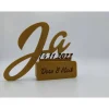 3D Druck | Personalisiertes | Geschenk Hochzeit | Heirat | Hochzeitsgeschenk | Ja | Datum | Namen