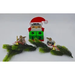 3D Druck | Weihnachtsmann | Countdown Kalender | Tage bis Weihnachten | Days until Christmas | Weihnachtszahlen | Weihna