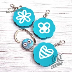 3D Druck Blumen-Buttonbox für Badgematic Taschenhalter – Individuell & Nachhaltig aus PLA