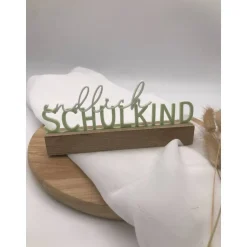 3D Druck „Endlich Schulkind“ – Einschulung Dekoration – Verschiedene Farben