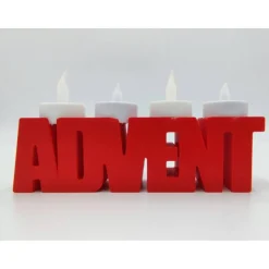 3D Druck LED Advent Schriftzug