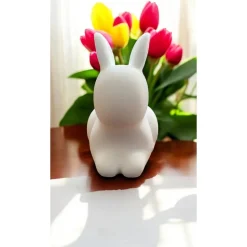 3D Druck Osterhasen Minis | Minimalistische Hasen Figuren Weiß | Nachhaltiges PLA | Skandi Osterdeko Set Bruchsicher |