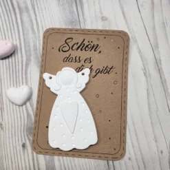 2D Engel mit Herz aus Raysin