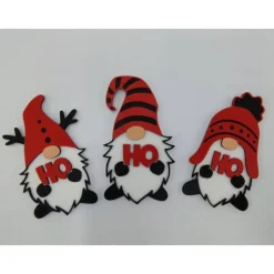 3D Gedruckte 3 Weihnachtswichtel HO HO HO | Geschenk Weihnachten | Wichtel mit Lebkuchen | Advent | Adventszeit