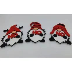 3D Gedruckte 3 Weihnachtswichtel HO HO HO | Geschenk Weihnachten | Wichtel mit Lebkuchen | Advent | Adventszeit