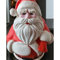3D gedruckter Weihnachtsmann Figur mit Geschenksack | XL 17cm Nikolaus Deko | Nachhaltige PLA Weihnachtsdeko | Skandinav