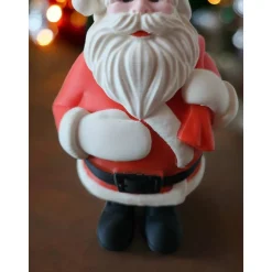 3D gedruckter Weihnachtsmann Figur mit Geschenksack | XL 17cm Nikolaus Deko | Nachhaltige PLA Weihnachtsdeko | Skandinav
