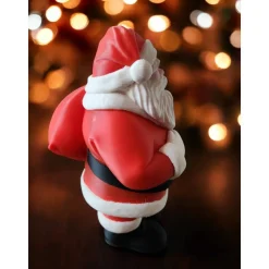 3D gedruckter Weihnachtsmann Figur mit Geschenksack | XL 17cm Nikolaus Deko | Nachhaltige PLA Weihnachtsdeko | Skandinav
