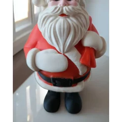 3D gedruckter Weihnachtsmann Figur mit Geschenksack | XL 17cm Nikolaus Deko | Nachhaltige PLA Weihnachtsdeko | Skandinav