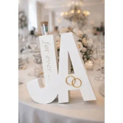 3D Geschenkkarte JA mit Reagenzglas, Geldgeschenk Hochzeit, Gutscheinhalter