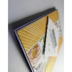 3D Glückwunschkarte zum Geburtstag in Pastelltönen Handgefertigt Stampin'up Unikat