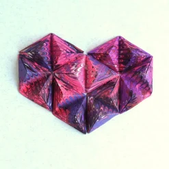 3D Herz // Origami-Herz Objektrahmen