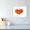 3D Herz // Origami-Herz Objektrahmen