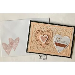 3D Muttertagskarte Valentinstagskarte Liebeskarte gefertigt in Handarbeit mit Stampin'Up Material u.a.