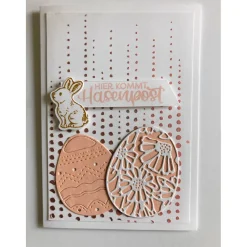 3-D Osterkarte Umschlag "Hier kommt Hasenpost" Handarbeit Stampin Up Unikat