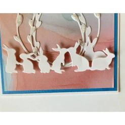 3-D Osterkarte Umschlag "Kunterbunte Frühlingsgrüße" Handarbeit Stampin Up Unikat