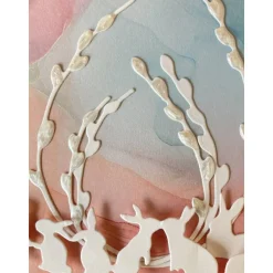 3-D Osterkarte Umschlag "Kunterbunte Frühlingsgrüße" Handarbeit Stampin Up Unikat