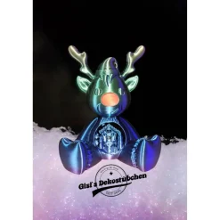 3D Rudolf mit der roten Nase