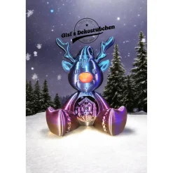 3D Rudolf mit der roten Nase