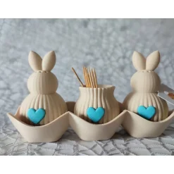 3D Set „Salz-, Pfefferstreuer & Zahnstocherständer“ – dekorativ & praktisch zugleich