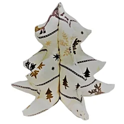 3D Weihnachtsbaum, Dekobaum, Weihnachtsdekoration im Norweger Muster