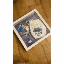 3D Windelrahmen mit Geburtsdaten