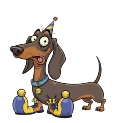 Dackel Tasse 325ml – Lustige Keramik Tasse mit Dackel-Illustration für Hundefans