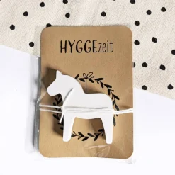 Dalapferd I Mitbringsel I Hygge I kleine Geschenke I Raysin I Verpackt I weißes Gießpulver I Reliefgießpulver