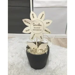 Danke, dass du uns beim Wachsen geholfen hast | Abschiedsgeschenk | Geschenk Erzieherin Tagesmutter | Kindergarten | Gru