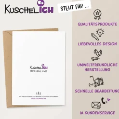 Danke Karte für Mama | Hochwertige Klappkarte mit Umschlag | Liebevolle Botschaft für Muttertag & Geburtstag